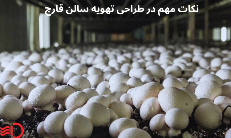 نکات مهم در طراحی تهویه سالن قارچ