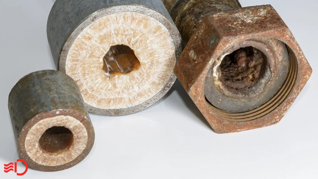 رسوب در کویل آبگرم به علت دمای بالای آب